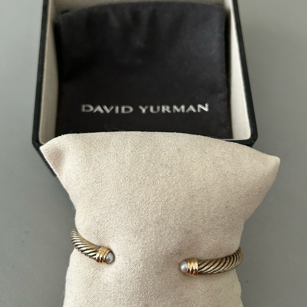 David Yurman 5mm cable classic with pearls